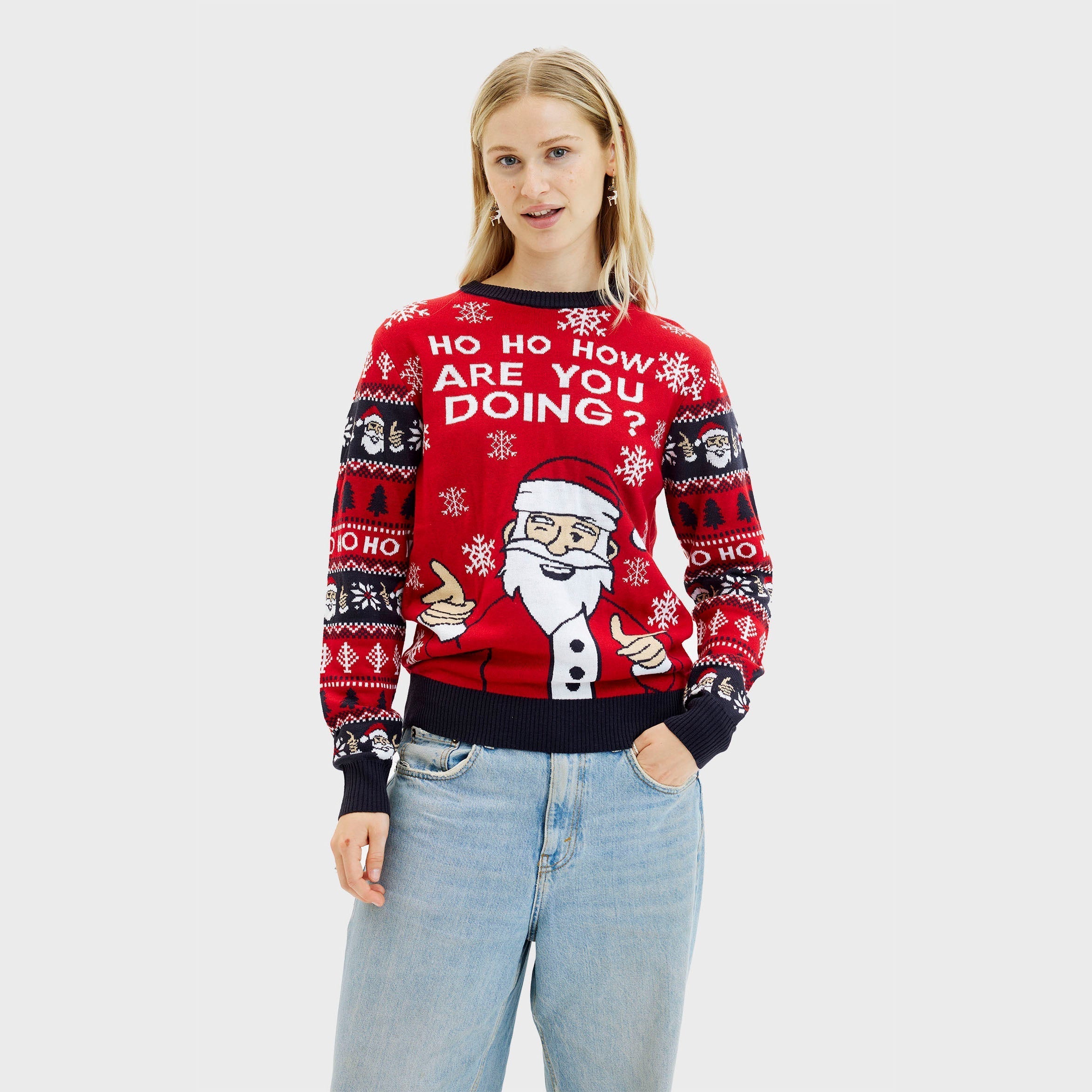 Ho ho how you doin' Weihnachtspullover - Damen